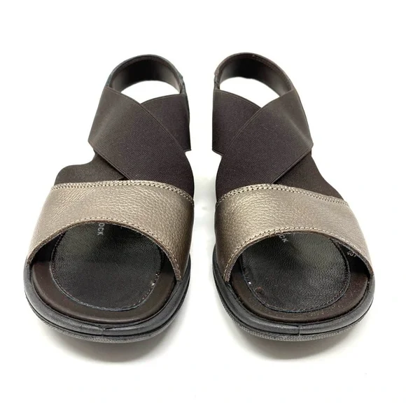 Flexus by Spring Step Emma leather comfort sandals in bronze - Picture 5 of 7